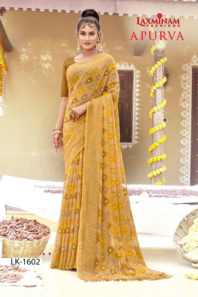 Explore Elegant Pure Chiffon Sarees Collection | Jhakhas.com