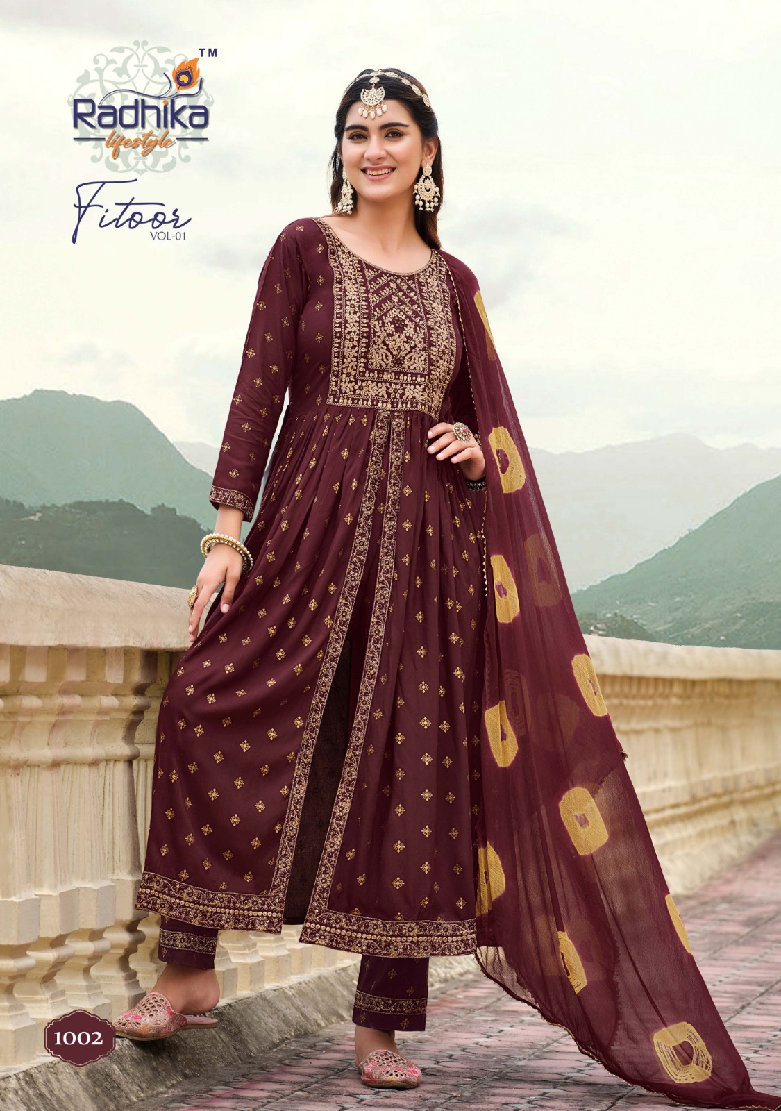 Beige N Brown Embroidered Abaya Style Anarkali Suit | Designer anarkali  dresses, Indian dresses, Indian fashion dresses