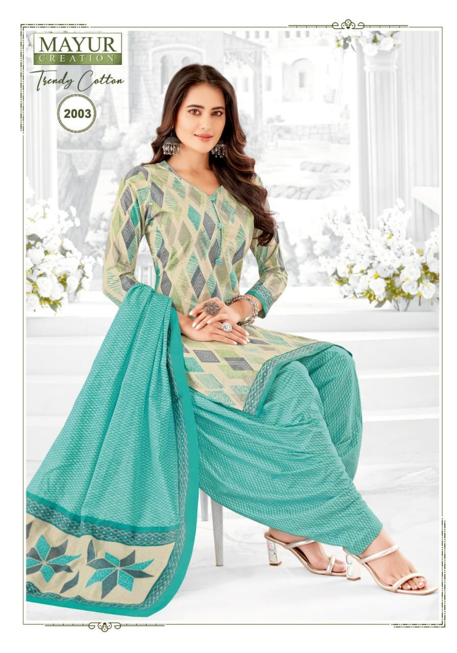 Trendy Cotton Vol 2 By Mayur Daily Wear Cotton Dress Material Wholesale Online