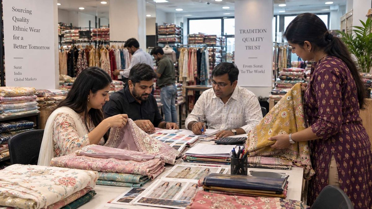 The Ethnic World textile sourcing photograph