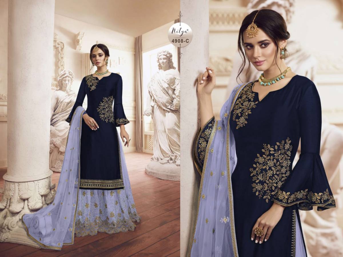 Ethnic Export Has Launched New Designer Party Wear Plazzo Dresses With ...