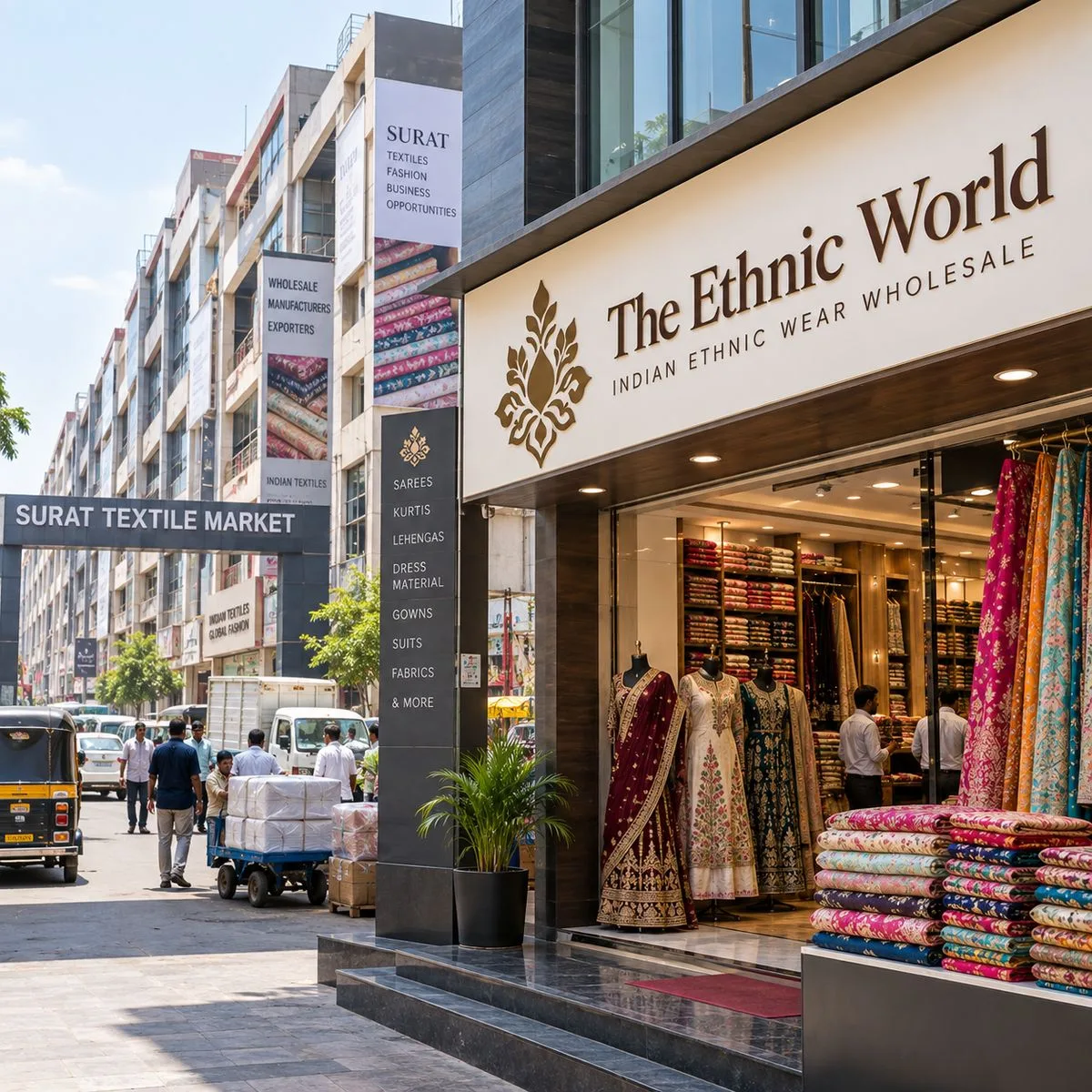 The Ethnic World business location in Surat Gujarat