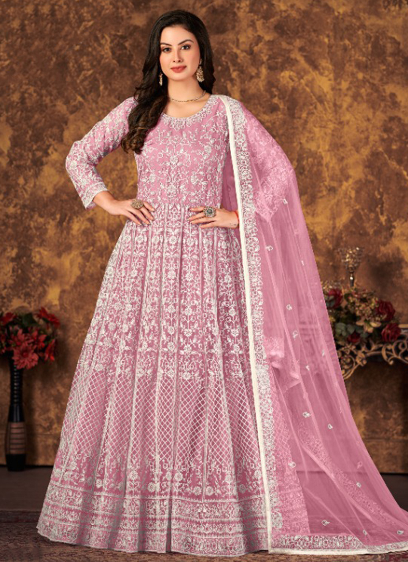 Light Pastel Pink Palazzo style Dress Ready-Made Suits  Party wear  dresses, Fashion dresses, Stylish dress designs