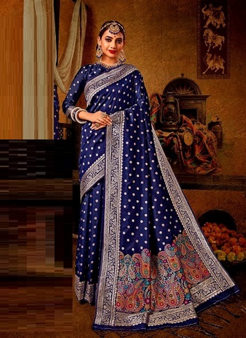 Niyati Blue Saree – VAMA DESIGNS Indian Bridal Couture