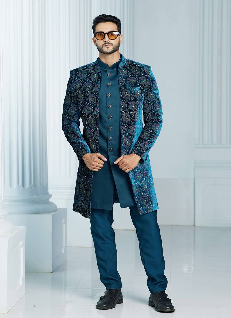 Party Wear as photo Mens Indo Western Shervani, Dry clean, Size: 38-48 at  Rs 2790/piece in New Delhi