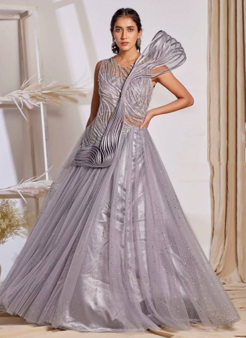 Which dress would go best with silver colour earrings? - Quora