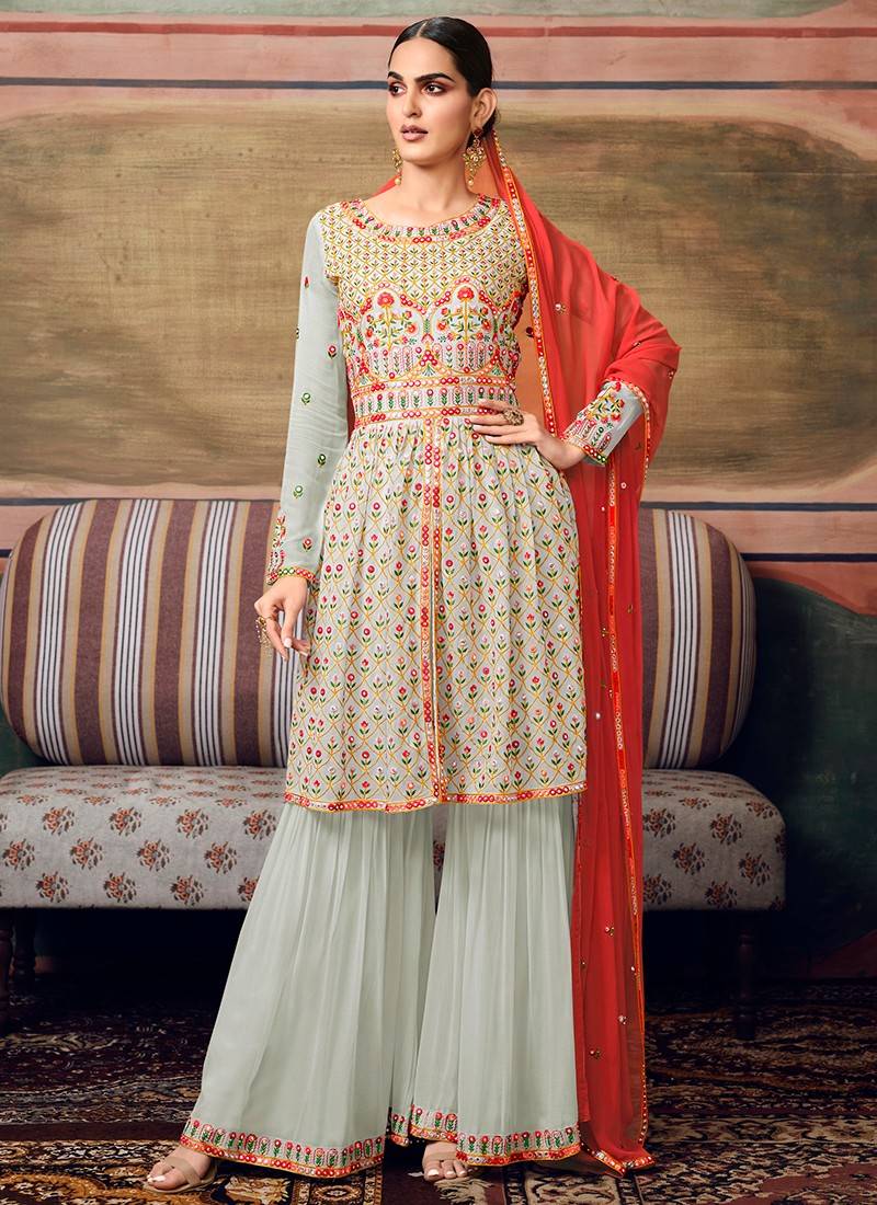 Party Wear New Sharara Dress Designs - Shahi Fits