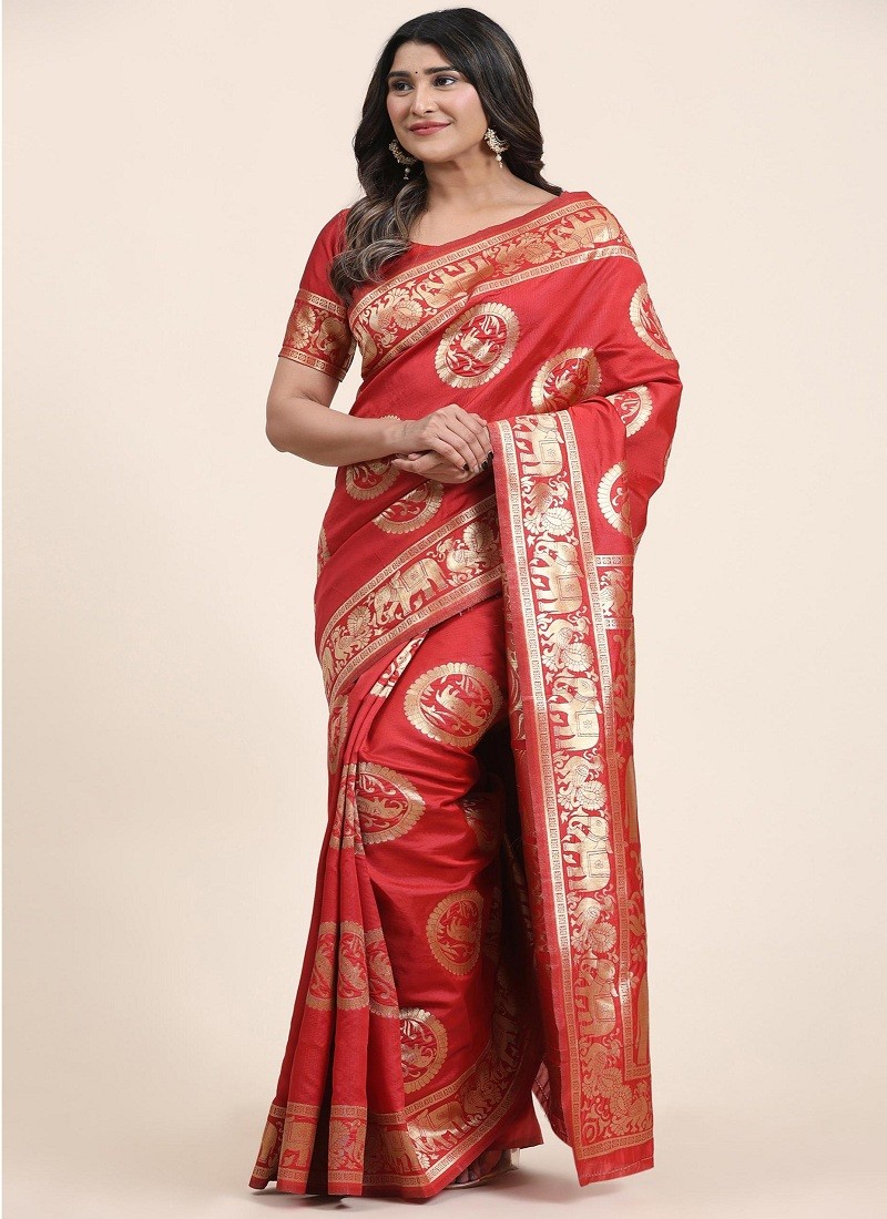 BK 8741 Vedika Banarasi Silk Saree Catalog - The Ethnic World