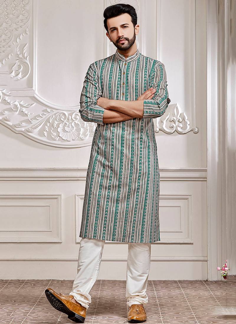 Gray Cotton Readymade Kurta Pajama 114697 | Wedding kurta for men, Kurta  pajama men, Mens kurta designs