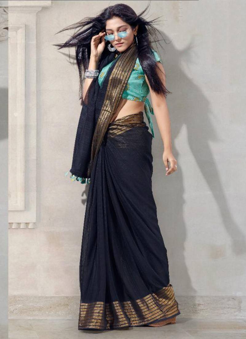 Party-wear-Beige-Brown-color-saree | Party wear sarees, Stylish sarees, Saree  designs