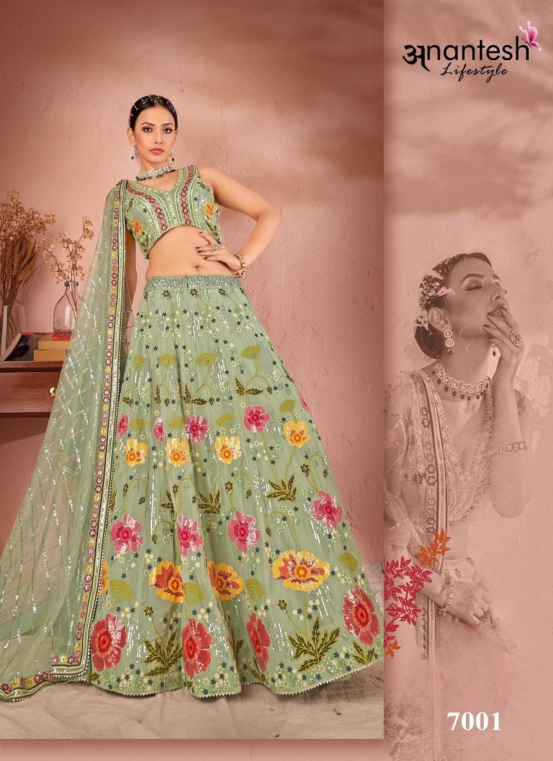 Wholesale Salwar Kameez, Saree, Gown, Lehenga Choli Online - Pooja Hegde  peacock Lehenga (Semi-Stitch) Te-1053 ⏹️Lehenga Fabric:- Satin Banglory  ⏹️Lahenga Work:- Heavy Digital Print And Sequence With Zari ⏹️Embroidery  Work ⏹️Lehenga Inner:-