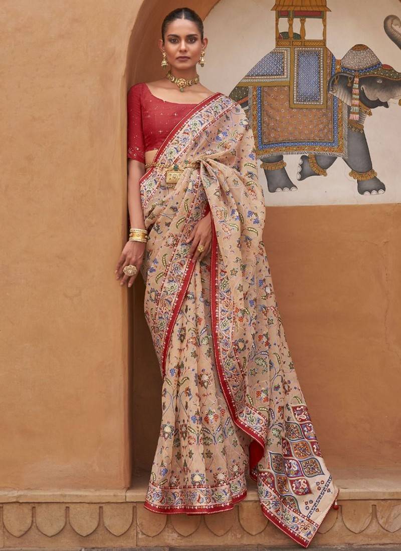 Ethnic Junctions Pink Colour Saree,Party Wear Saree,Exclusive Saree,Fe