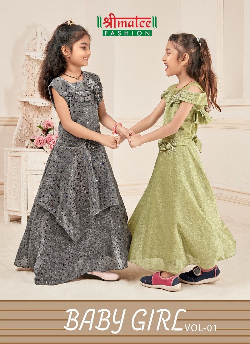 BABY GIRLS DRESS JACQUARD SILK DRESSES STYLE FROCK PATTERN DRESS OUTFITS   Kids Fashion