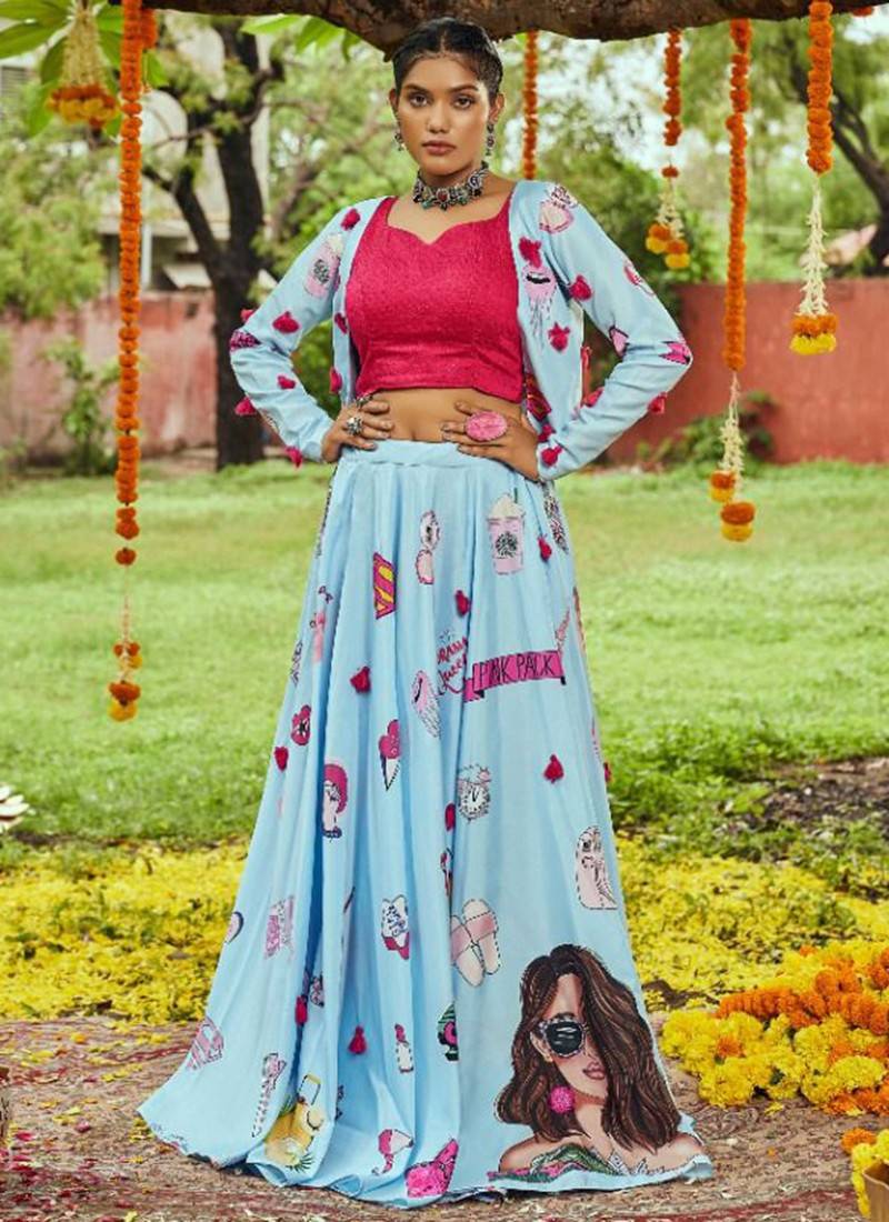 Semi Stitched Party Wear Ladies Designer Cotton Lehenga Choli, 2.5 M at Rs  2106 in Surat
