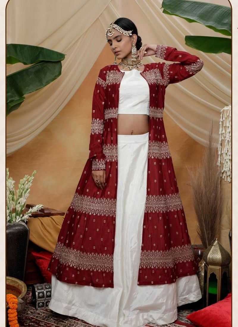 indo western designer lehenga