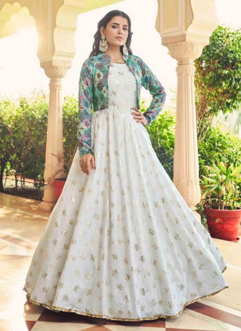 Pastel Floral Designer Anarkali Gown | Diwali Special Girls Festive  Collection | The Nesavu – The Nesavu