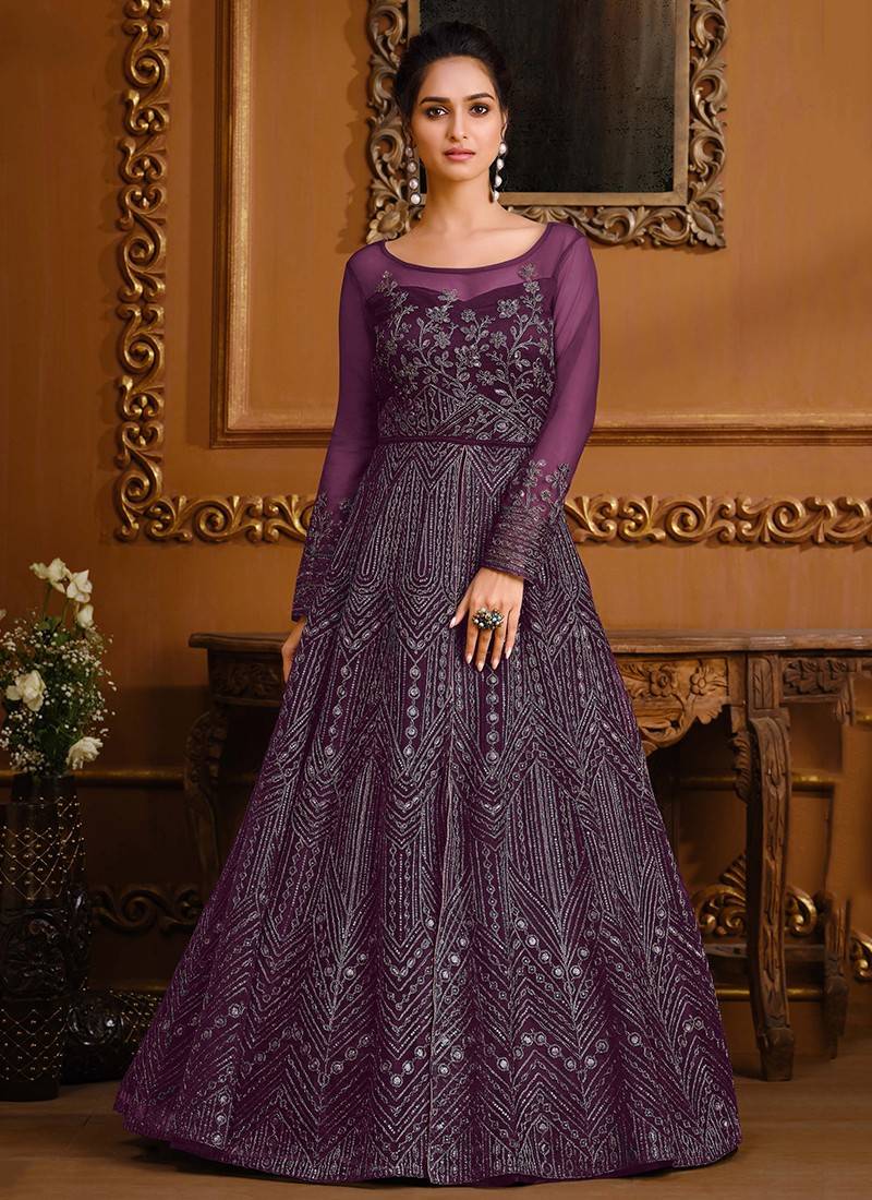 Sumeru Women Embroidered Gown Kurta - Buy Sumeru Women Embroidered Gown  Kurta Online at Best Prices in India | Flipkart.com