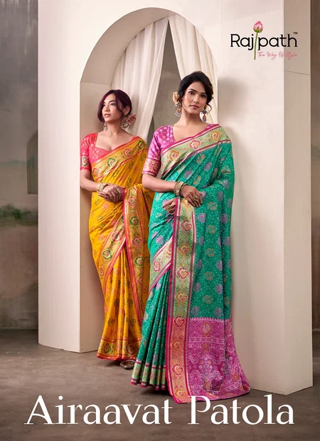 Airavat Patola By Rajpath Patola Silk Occasion Saree Exporters In India