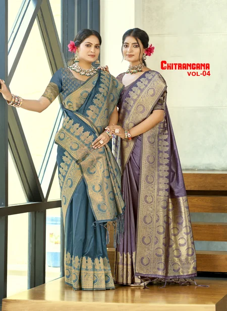 Chitrangana Vol 4 By Bunawat Assam Silk Designer Wear Saree Wholesale Price In Surat
