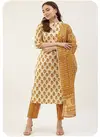 047 Set Cotton Printed Size Set Kurti With Bottom Dupatta Wholesale Market In Surat
