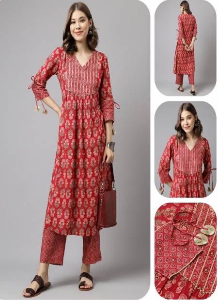 089 Set Designer Cotton Printed Kurti With Bottom Wholesale Clothing Suppliers In India
