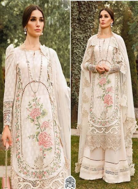 10322 Zaha Embroidery Cambric Cotton Pakistani Suits Wholesalers In Delhi