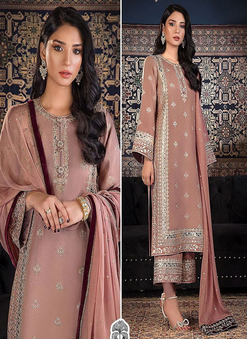 Zaha Khushbu Vol 2 Georgette Wedding Wear Wholesale Pakistani Dress Material