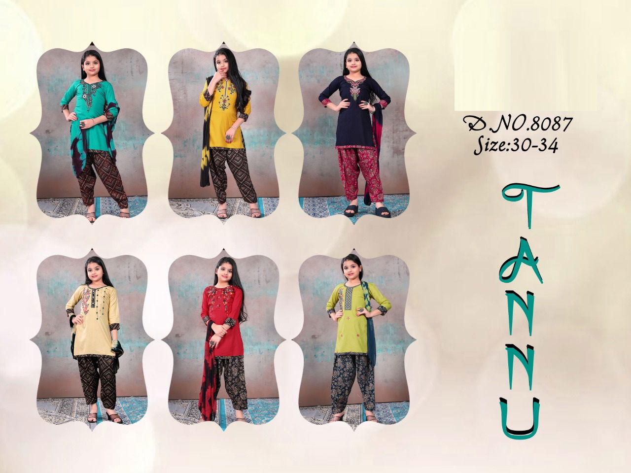 Tannu 8087 Kids Readymade Suits Catalog