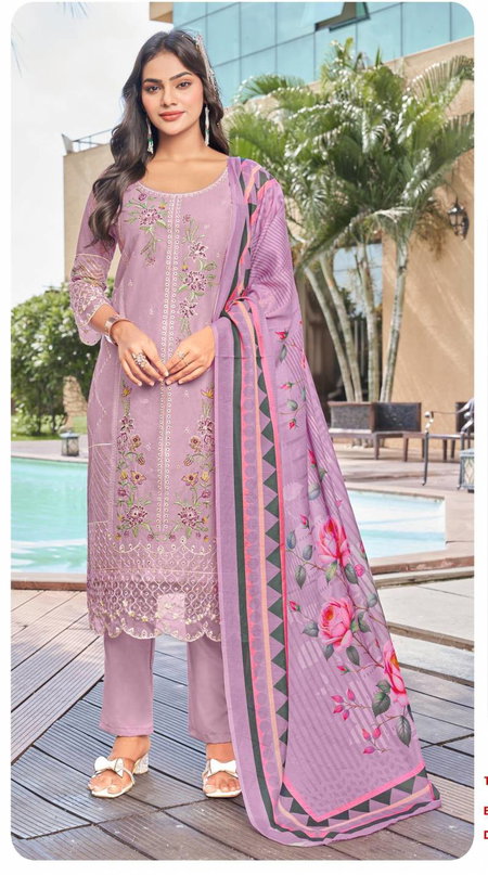 Sajida 1072 Cambric Cotton Pakistani Salwar Kameez Wholesale In India