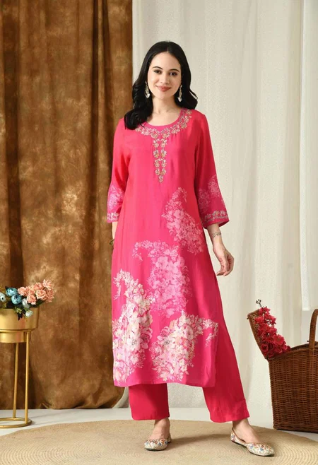 Naisha K 116 Maslin Digital Printed Readymade Dress Wholesale Market In India