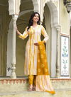 123 Dhruvi Rayon Printed Kurti With Bottom Dupatta Wholesale Shop In Surat
