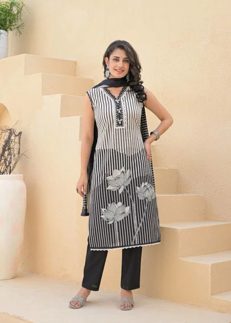 Naisha K 125 Cotton Fancy Readymade Suits Wholesale Suppliers In India