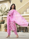 128 Dhruvi Rayon Printed Straight Cut Kurti With Bottom Dupatta Wholesale Market In Surat
