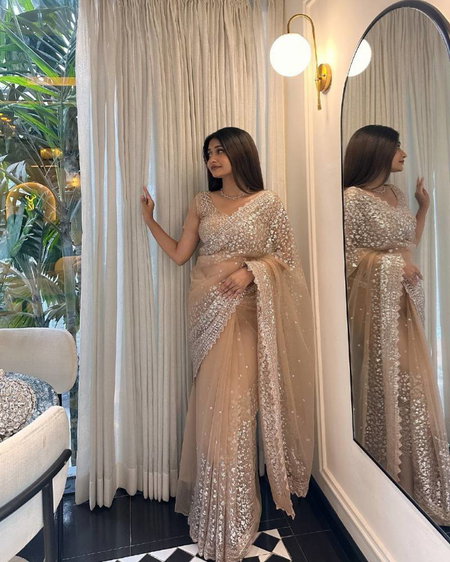 Bt 1283 Designer Net Embroidered Stylish Sarees Best Wholesale Shop In Surat