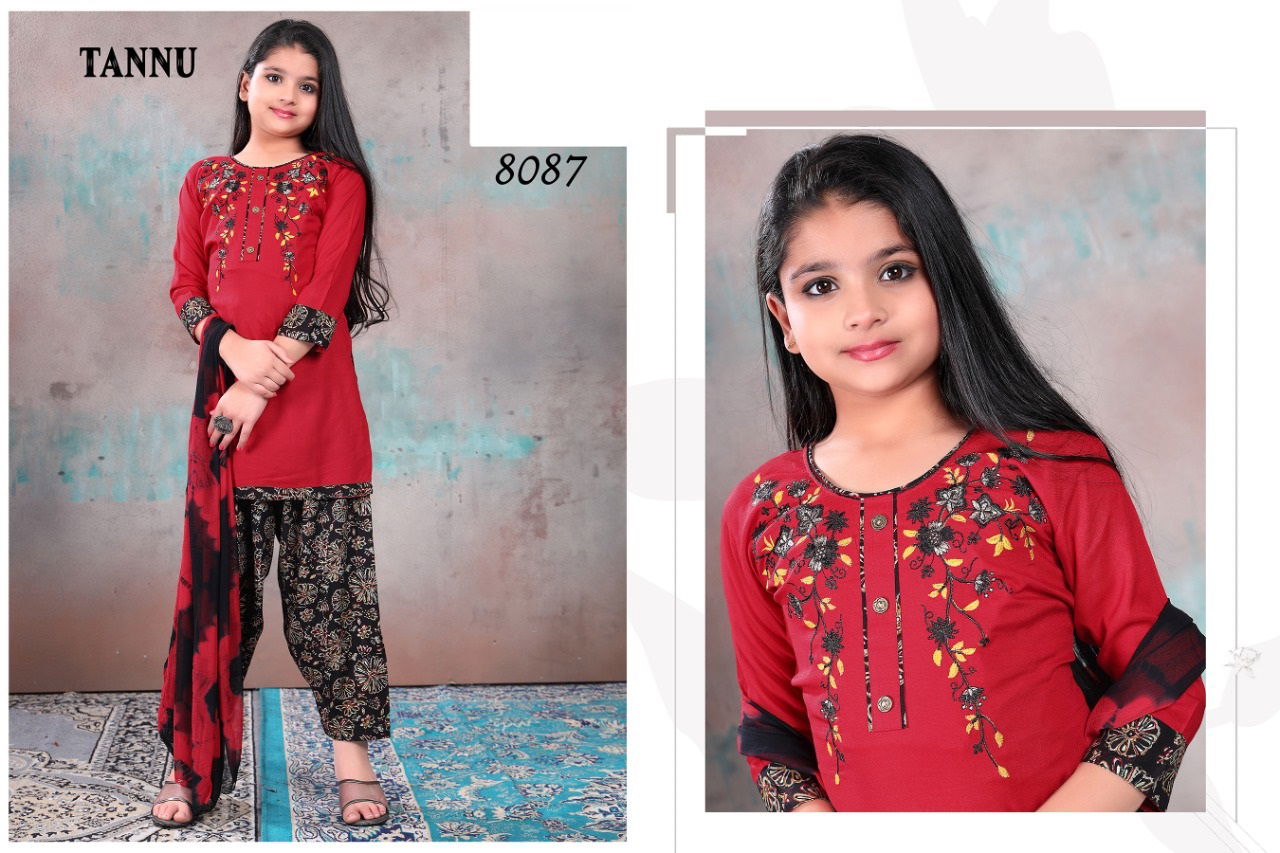 Tannu 8087 Kids Readymade Suits Catalog