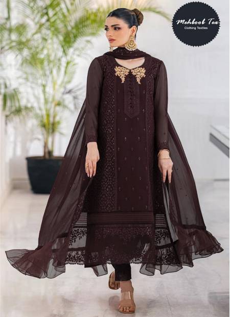 1323 A To D Mehboob Tex Georgette Embroidery Pakistani Suits Wholesale Shop In Surat
 Catalog