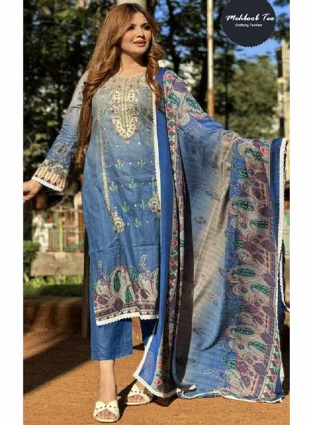 1324 A And B Mehbob tex Embroidery Cotton Pakistani Suits Wholesale Market In Surat Catalog