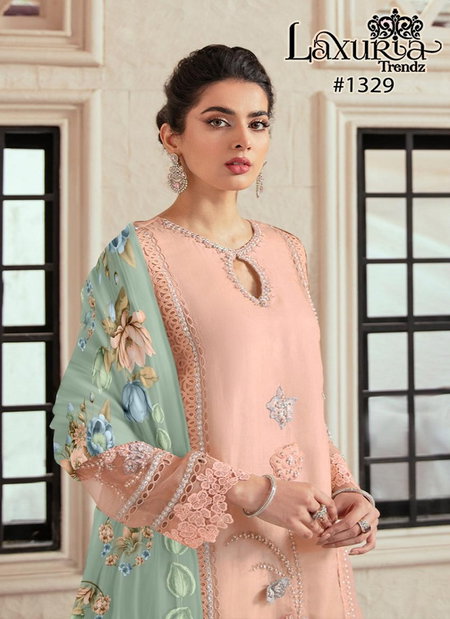 1329 Laxuria Trendz Online Georgette Pakistani Readymade Suit Wholesale