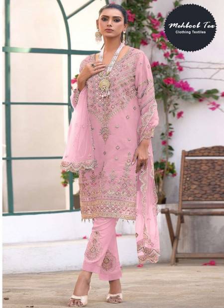 1332 A To D Mehboob Tex Embroidery Organza Pakistani Suits Wholesale Suppliers In India
 Catalog