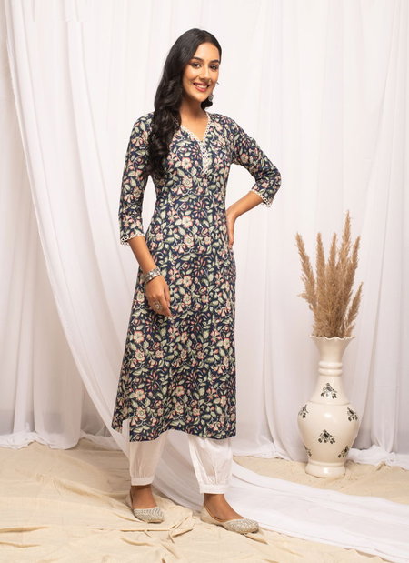 Fiorra  FAR0000 Casual Wear Printed Cotton Kurtis Wholesale Market In Mumbai