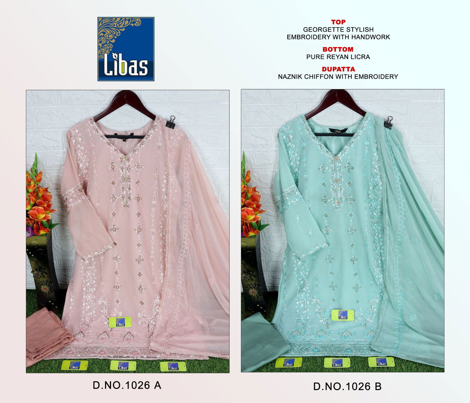 Libas 1026 A And B Readymade Pakistani Suits Catalog