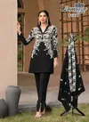 1377 Laxuria Trendz Faux Georgette Western Wear Tunic Kurti With Bottom Wholesale Online

