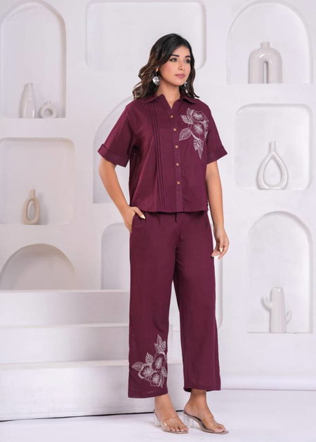 Naisha K 138 Cotton Slub Fancy Co Ord Set Wholesalers In Delhi