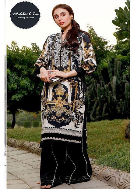 1405 Mehboob Tex Embroidery Pure Cotton Pakistani Suits Wholesale Suppliers In India
 Catalog