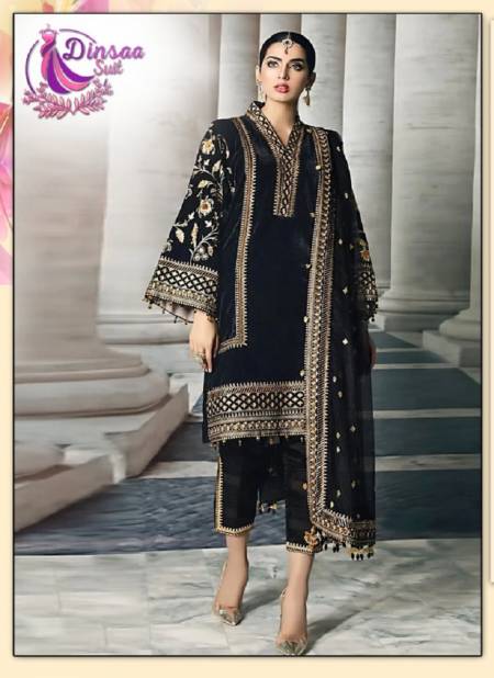 143 Dinsaa Suits Heavy Velvet Pakistani Suits Catalog Catalog