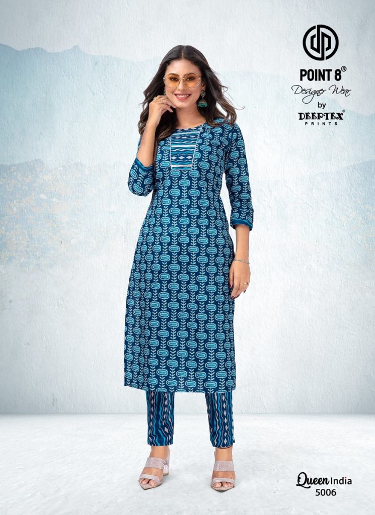 Deeptex Queen India Vol 5 Kurti With Pant Readymade Collections