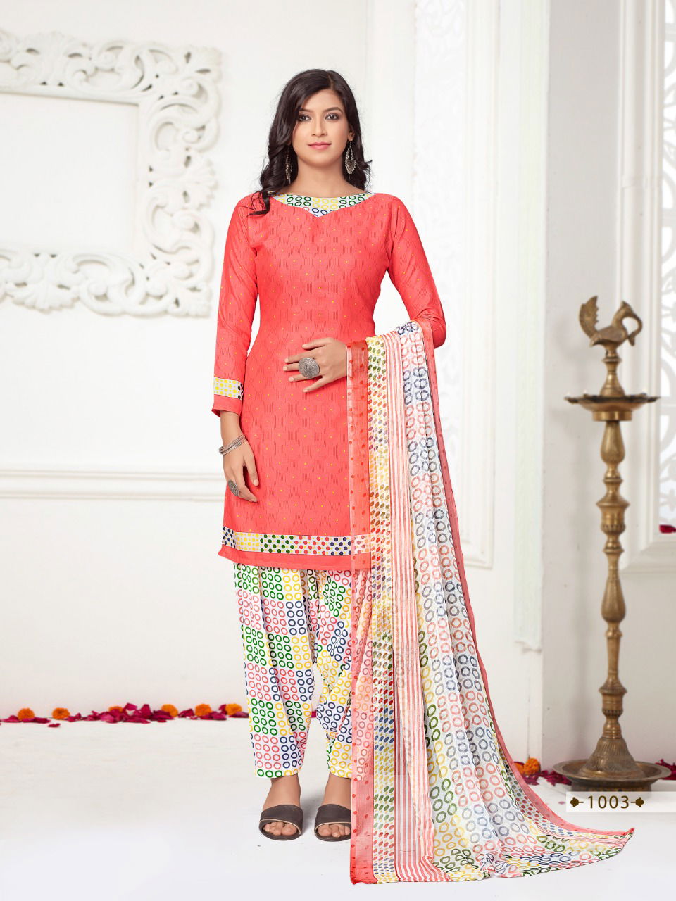 Rajna American Crepe Printed Latest Casual Daily Wear Dress Material Collection