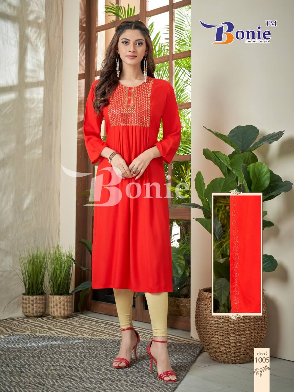 Bonie Zeal Nyra Cut Exclusive Wear Designer Wholesale Kurti Collection