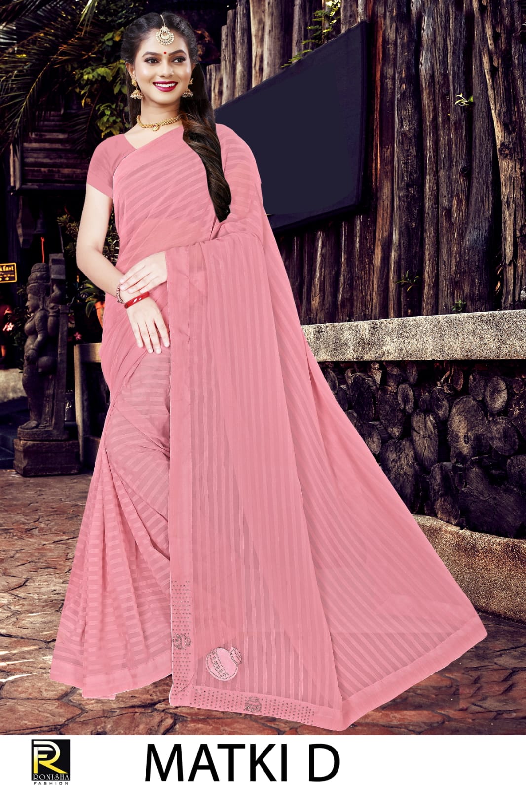 Ronisha Matki Weightless Georgette Fancy Exclusive Wear Saree Collection 