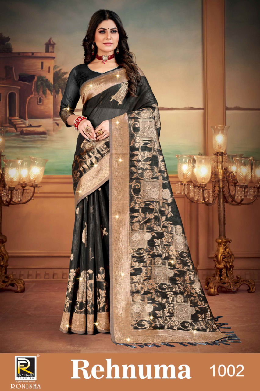 Ronisha Rehnuma Exclusive Wear Cotton Silk Wholesale Saree Collection 